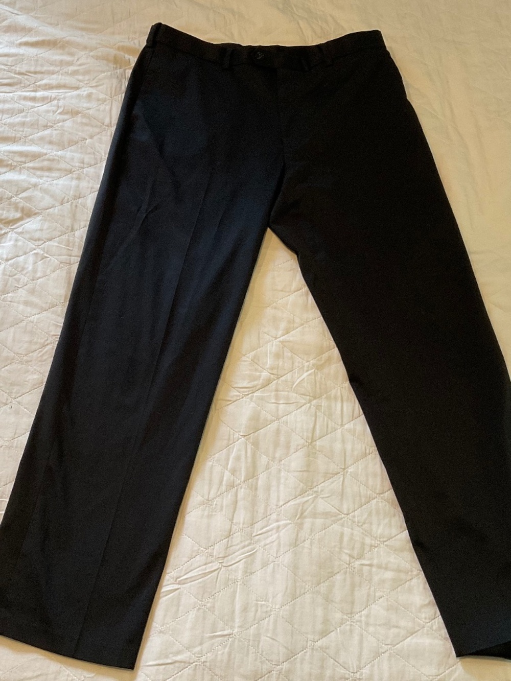 Perry Ellis 37763 Portfolio Formal Black Mens Dress Work Pants Polyester 36x32